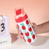 350ml Cartoon Stainless Steel Water Bottle With Handle Outdoor Portable Handheld Cup Tulip Kitten And Picnic Pattern Straw Cups