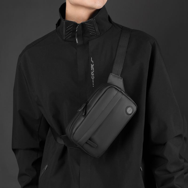 Vielseitige Cross-Border-Brusttasche für Herren: Kurier- und Fahrrad-Gürteltasche mit großem Fassungsvermögen für Outdoor-Sportarten