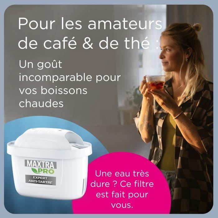Cartouche BRITA - MAXTRA PRO Expert Anti Tartre - Pack De 2 - Jusqu'à 300L D'eau Filtrée