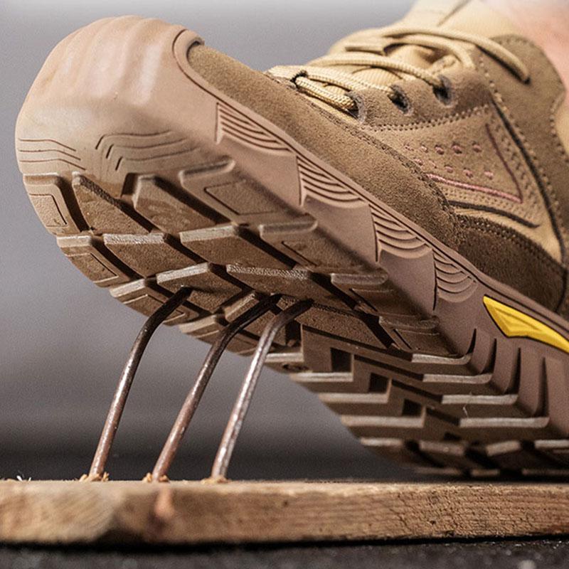 Oulylan Men Anti Scalding Safety Boots Anti Smash Working Shoes With Steel Toe Anti Puncture Industrial Safety Shoes