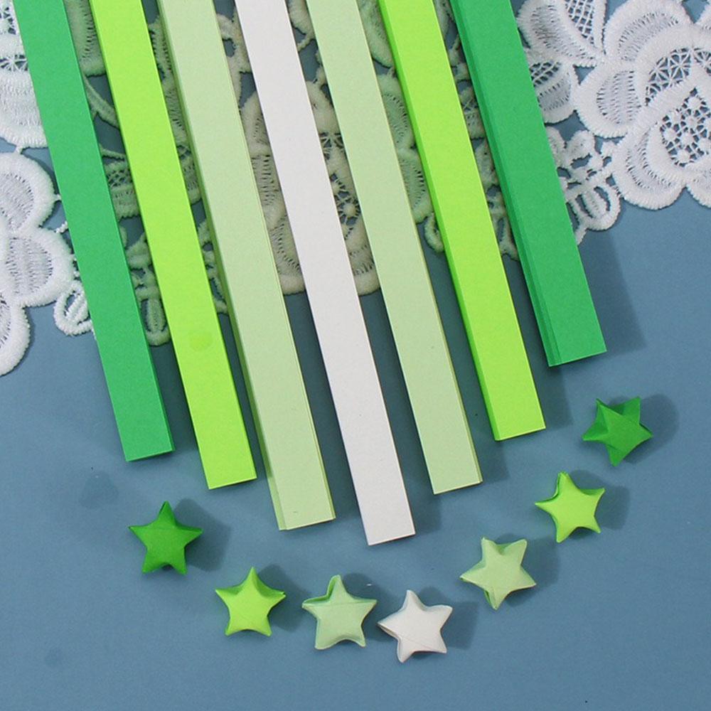 540Pcs Rainbow Gradient Origami Star Paper Strips Double-Sided DIY Craft for Scrapbook Gift Wrapping Home Decor Party Supplies
