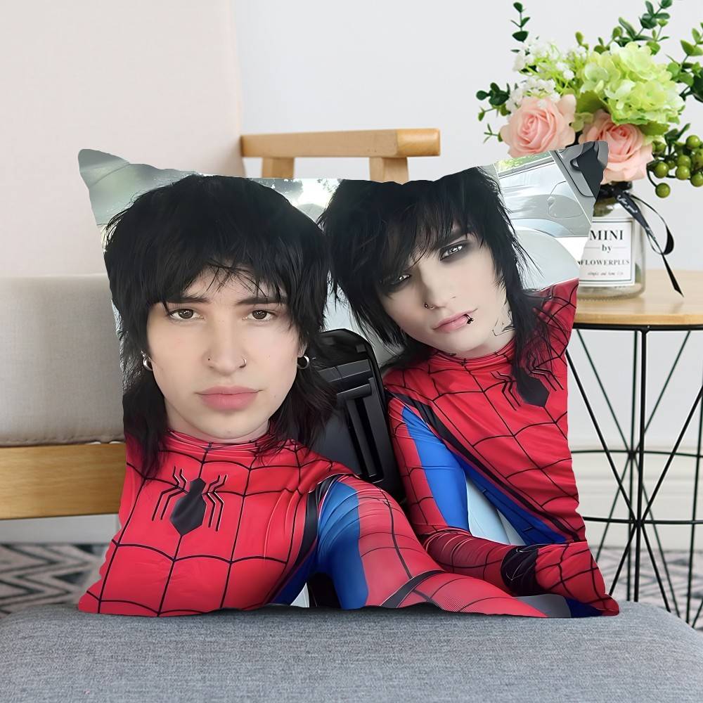 Popular HJake Webber Johnnie Guilbert Throw Pillow Covers Pattern Cushion Cover Suitable For Sofa Bedroom Car Pillow Cover