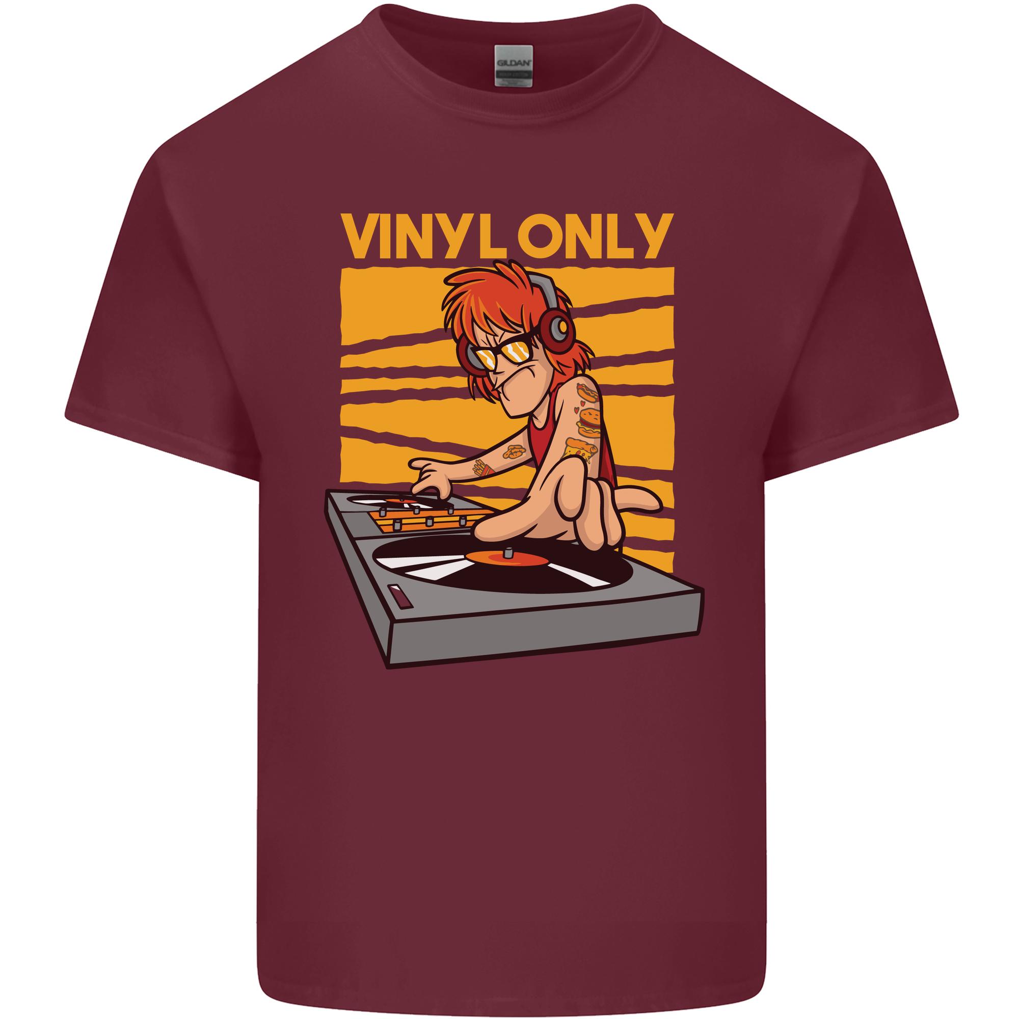 DJ Decks Vinyl Only Funny DJing Turntable Unisexs Light Cotton TShirt S