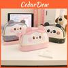 Panda Pu Pen Case With Large Capacity For Students And Office Supplies