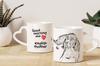 English Pointer I - cup with a dog, adorable cup with a heart-shaped handle, universal gift from the Art-Dog brand