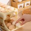 Multi-layer Slide Egg Storage Box Ladder Style Egg Box Large Capacity Automatic Rolling Refrigerator Egg Tray Organizer