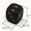 5pcs Gothic Skull Dice Black And Golden Resin Six-Sided D6 Dice with Skull Face Capsules for Durable Tabletop Role-Playing Games