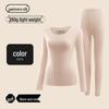 Women's Cashmere Silk Thermal Underwear Set - Seamless, Slim Fit, Round Neck for Autumn/Winter.