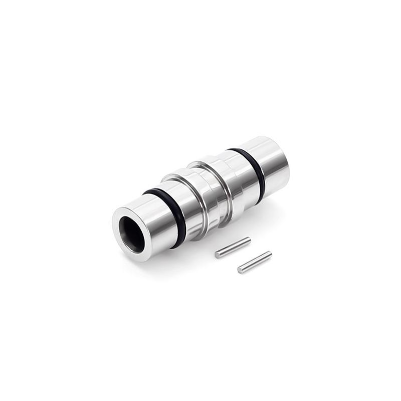 Magnetic Buckle Stainless Steel & Silicone Bracelet Connector for DIY Jewelry 5MM
