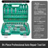 Car Repair Socket Wrench and Ratchet Set - Comprehensive Auto Repair and Maintenance Tool Set