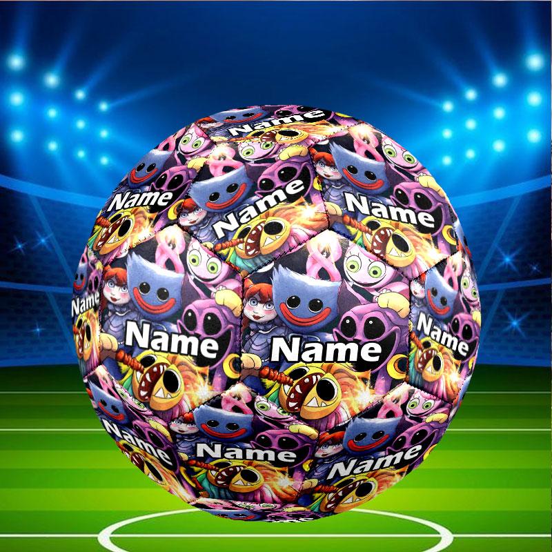 Custom Name Personalized Poppy Playtime Print Size 5 Soccer Ball Training & Match Football, for Team, Kicking, Gift for Football Enthusiasts