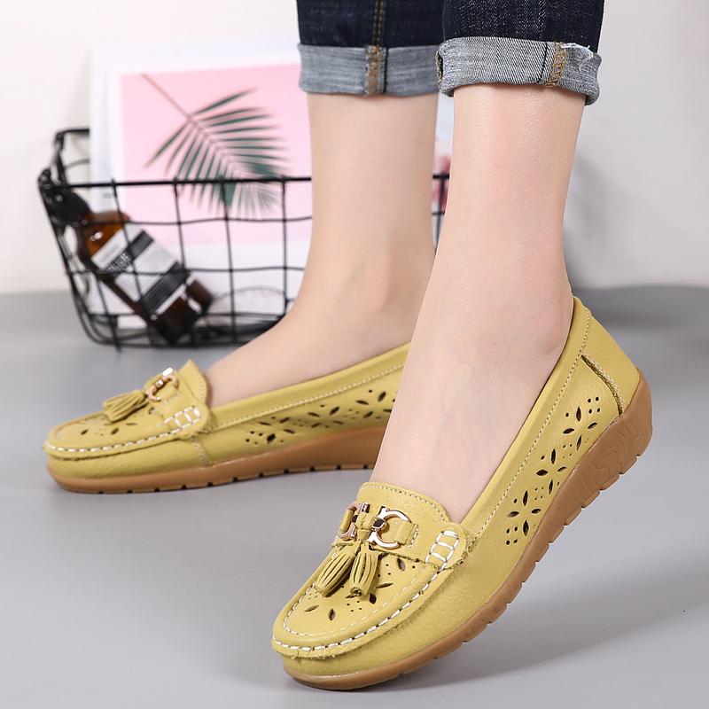 Damenschuhe Slipper für Ballerinas Damen Mokassins Freizeitschuhe Flache Schuhe für Damen Freizeitschuhe
