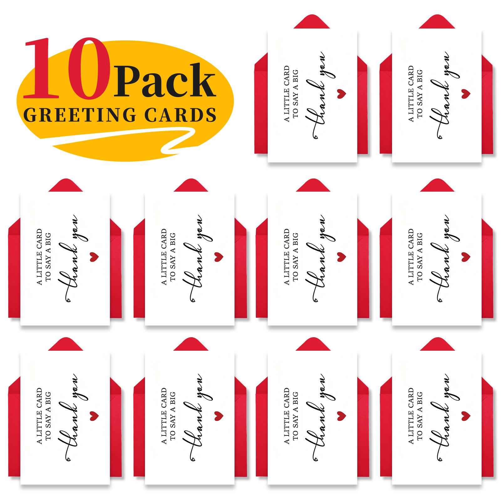 White Simple Thank You Greeting Card With Envelope Set Starting From 10 Sets To Approve Teacher Greeting Cards T020400624