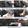 For BMW X5 E53 2000 2001 2002 2003 2004 2005 2006 Car Window Door Column B Pillar Glossy Black PC Sticker.