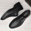 FashionBreathable Dress Shoes for Men Genuine Leather Business Shoes Formal Oxfords Footwear Summer Male Wedding Shoes Classic Loafers