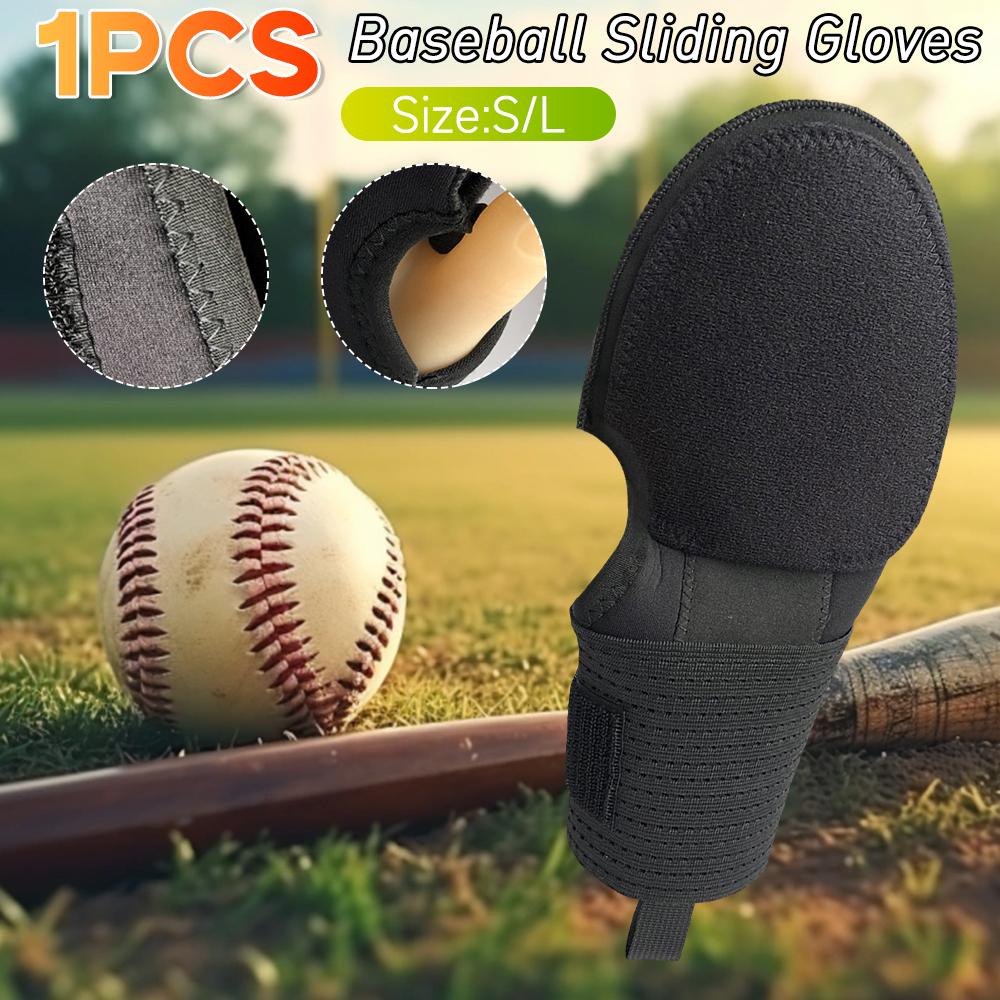 1Pc Baseball Sliding Gloves Breathable Baseball Mitt Wrist Support Hand Protection Right & Left Hand for Outdoor Sports