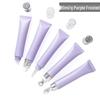 Frosted Matte Purple 20ml Plastic PE Eye Cream Serum Dispensing Tube