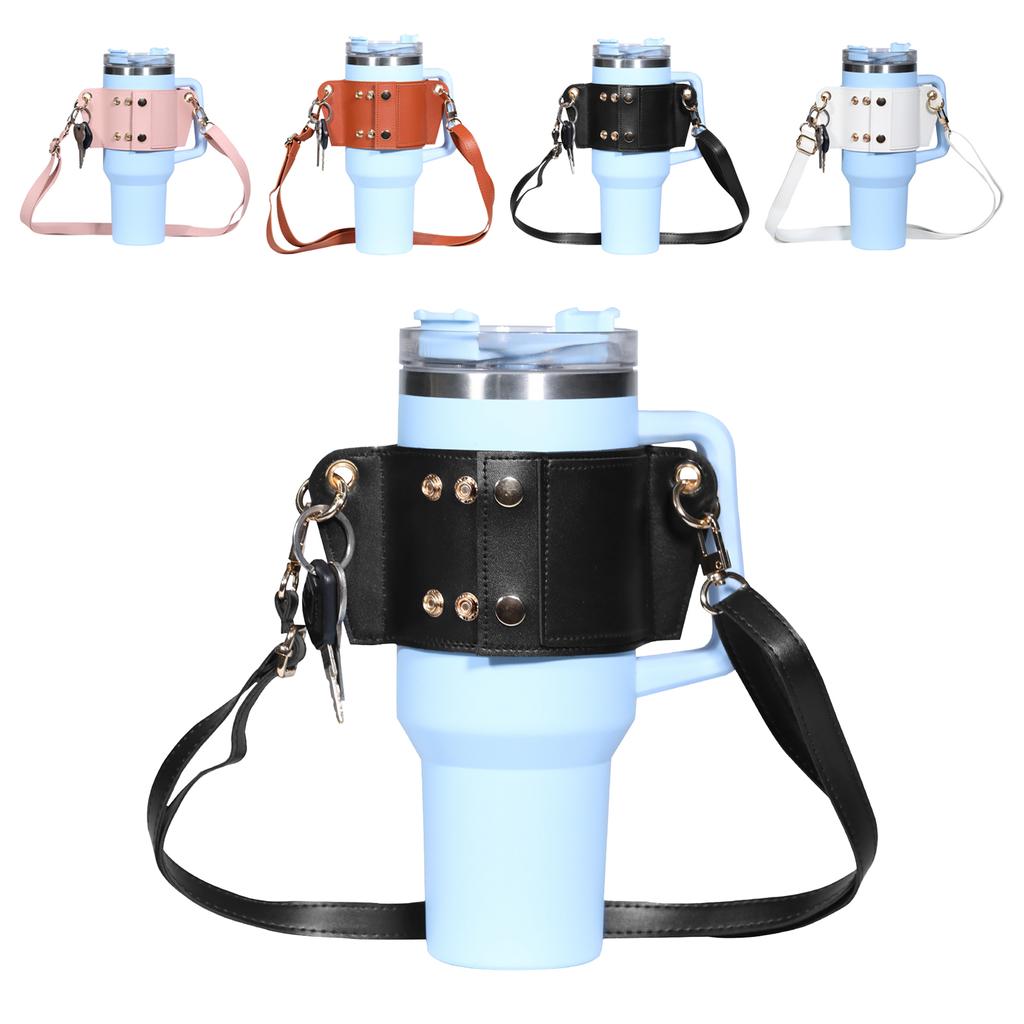 Water Bottle Holder Adjustable Carrier Strap 40oz Cup Accessories Credit Card Holderm