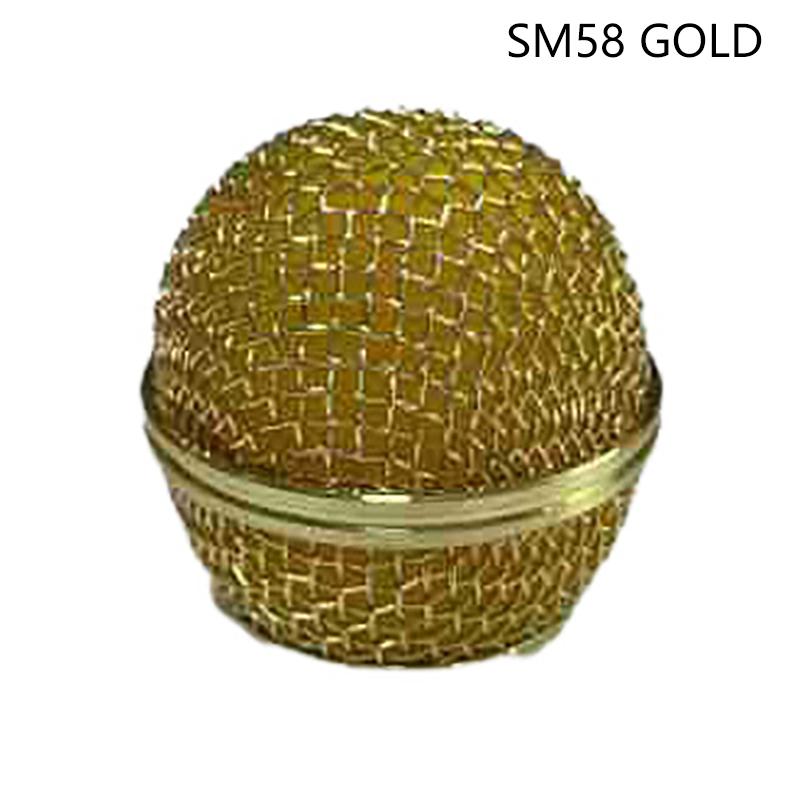 Microphone Replacement Head Steel For Sm58 Q7 Mesh Handheld Microphone Grill Mesh Head Fits Shure Beta 58A
