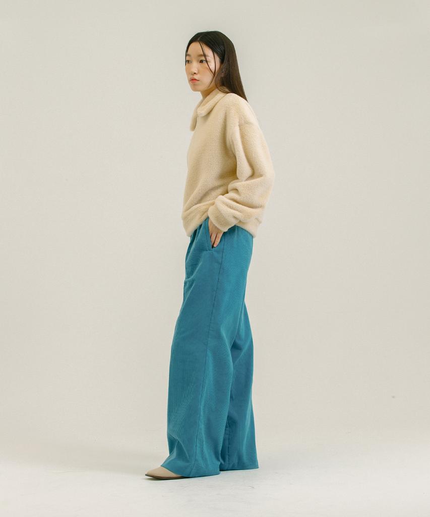 NEBELEVERYWEAR Corduroy Wide Pants_Blue