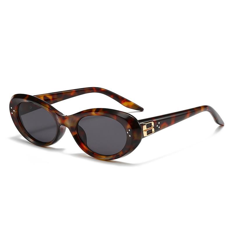 Stylish Cat-eye Retro Oval Sunglasses for Women and Men, High-end Eyewear