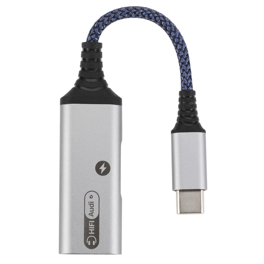 2-in-1 Adapter USB Type C to AUX 3.5mm Headphone And Charger For Samsung Huawei
