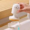 Cute Cat Kitchen Bru Sponge Dishcloth Pot Brush Wood Pulp Cotton Magic Cleaner Brush Special Tool For Kitchen Burning