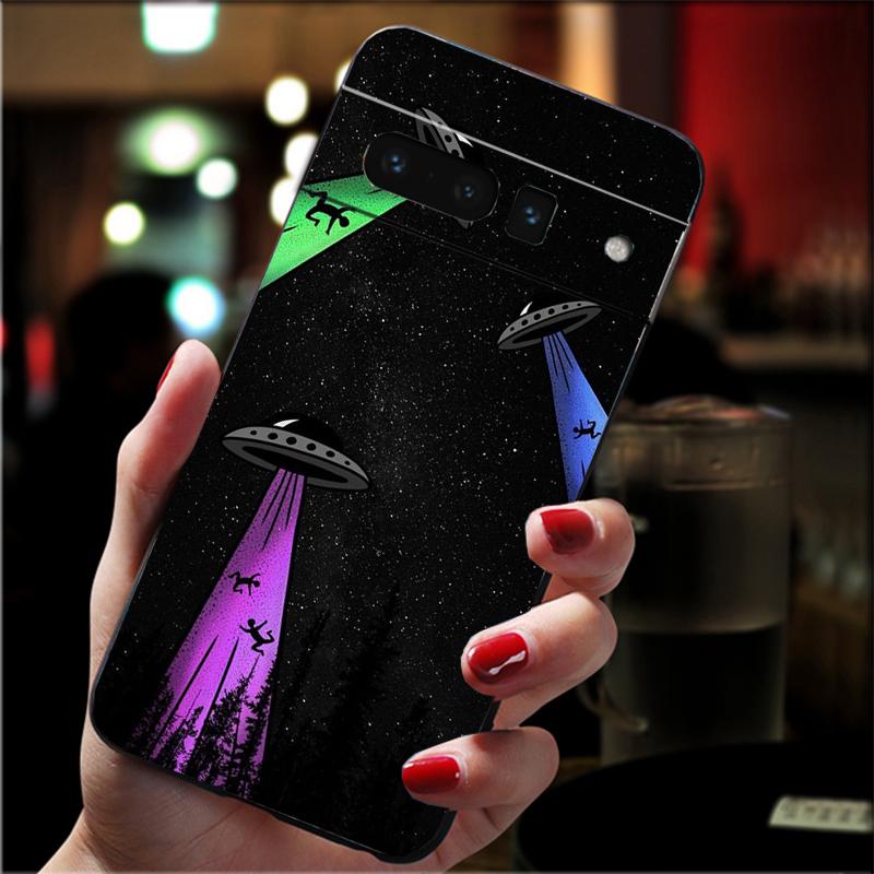 

UFO Ship Phone Case For Google Pixel 10 9 Pro XL 9A 8 7 6 Pro Pixel 8A 7A 6A Pixel 8 7 6 5 Google Pixel 6