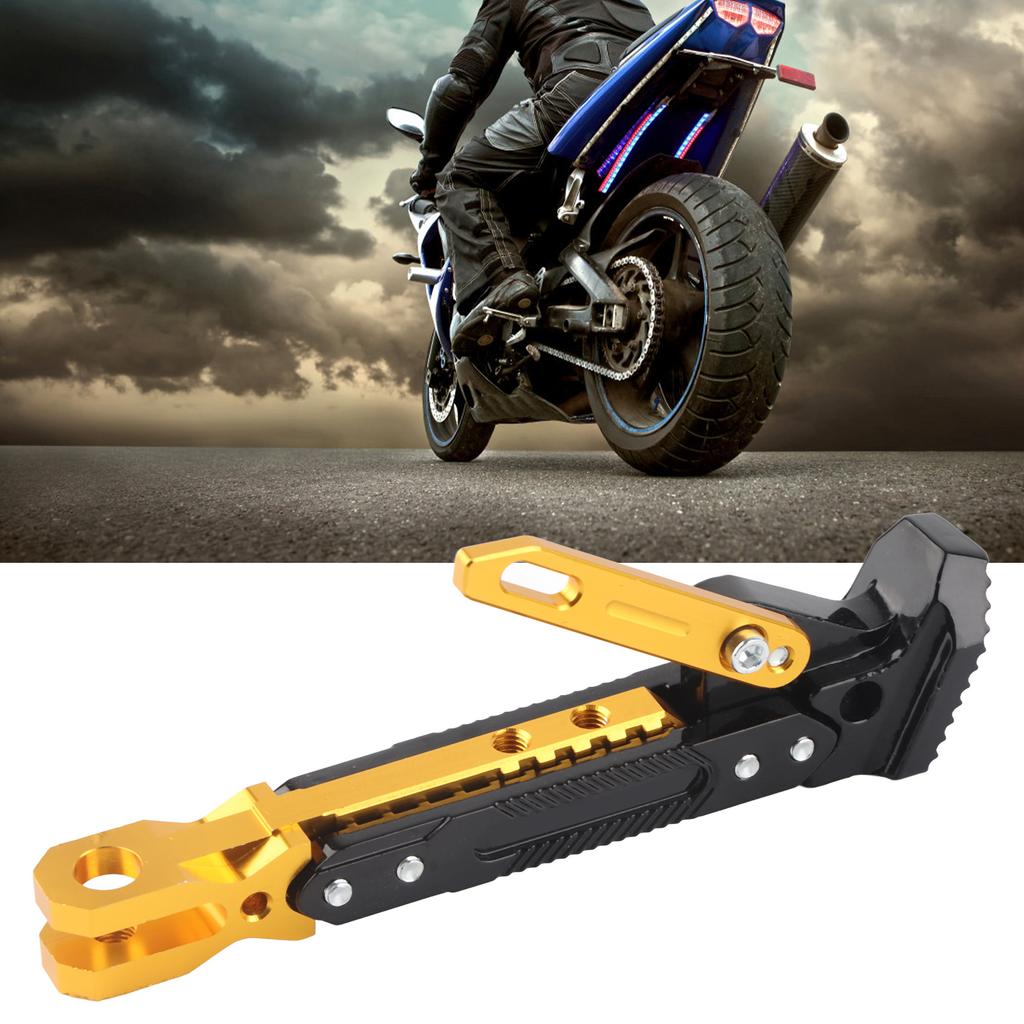 Motorcycle Kickstand Adjustable Nonslip Side Parking Foot Support for Scooter Electric BikeBlue