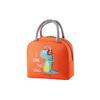 Insulated Lunch Tote Bag with Cartoon Print Zipper Closure Top Handle Portable Lunch Box for Adults and Kids
