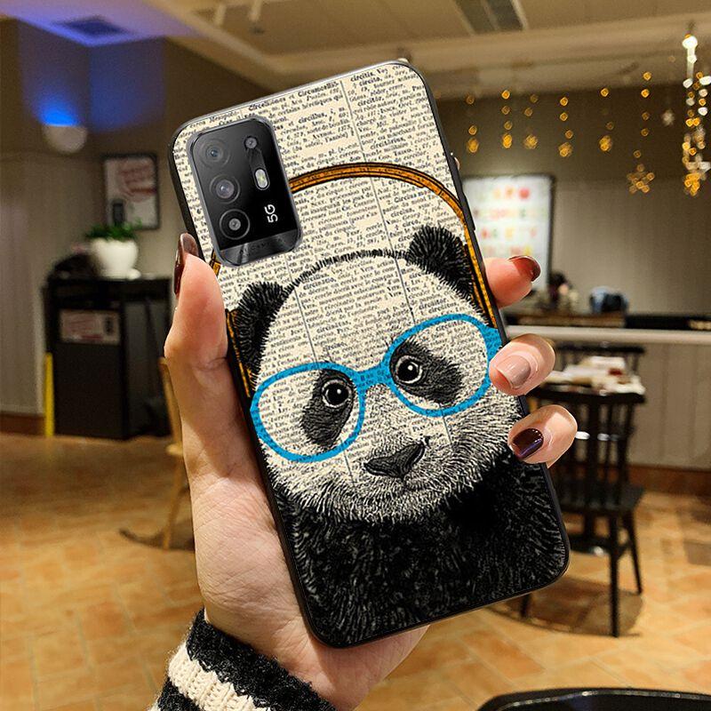 

Чехол для телефона Teddy panda Say Hi Love Heart для OPPO A74 A94 5G A3S A5 A5S A9 A12 A15 A15S A52 A53 A53S A72 A73 A91 5G, чехол OPPO A94 5G