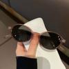 New Vintage Oval Sunglasses Women Men Luxury Brand Small Rectangle Sun Glasses Female Small Ellipse Eyewear
