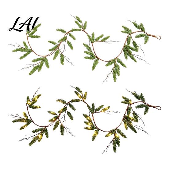 Indoor Outdoor Holiday Decor Christmas Artificial Touch Norfolk Real Pine Garland Faux Greenery Winter Table Centerpiece Cypress Garland for
