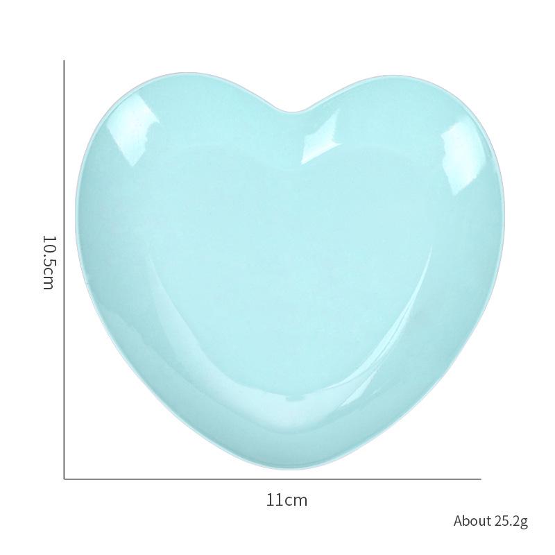 

Korean-Style Heart-Shaped Stainless Steel Jewelry & Nail Art Desktop Tray