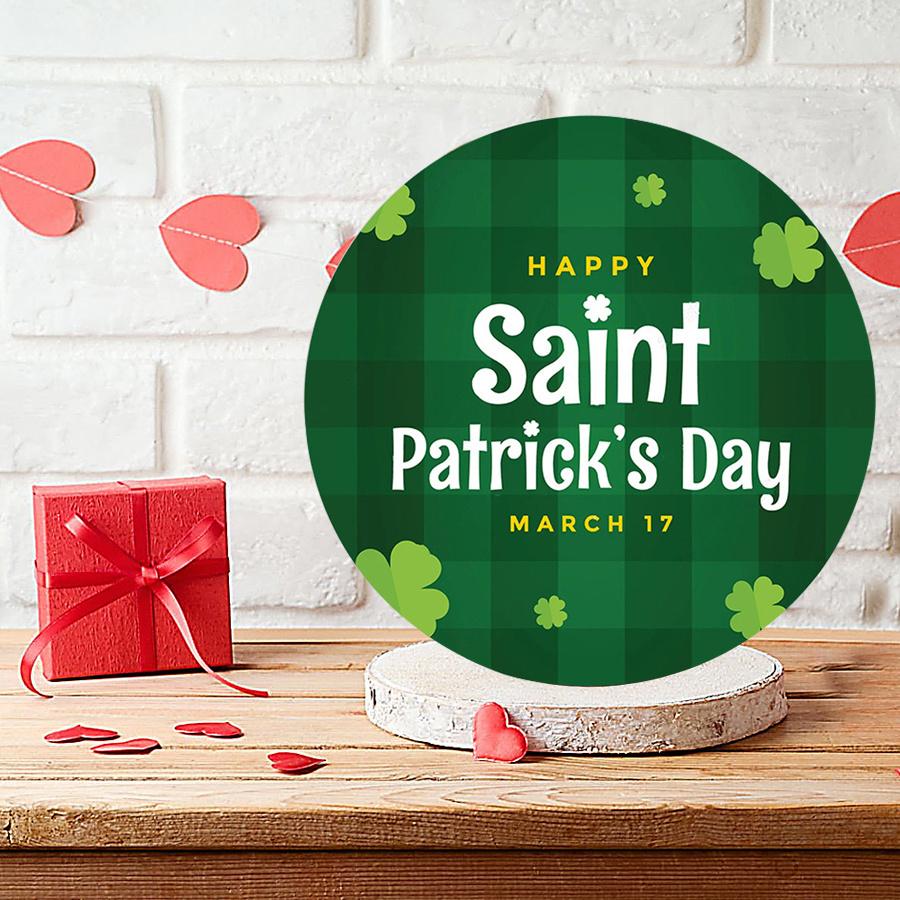 2D Flat 20cm szczęśliwy dzień św. Patryka kapelusz drewniany wiszący na ścianę dekoracja - balon samochodowy uniwersalny drewniany wisiorek świąteczny, dekoracja domu, powitalny znak na imprezę