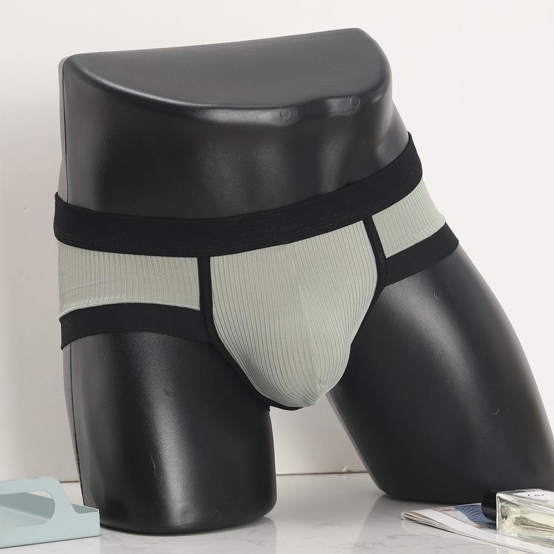 Men's Sexy Triangle Briefs: Double-Layer Pouch, Low Waist, Breathable European-American Design