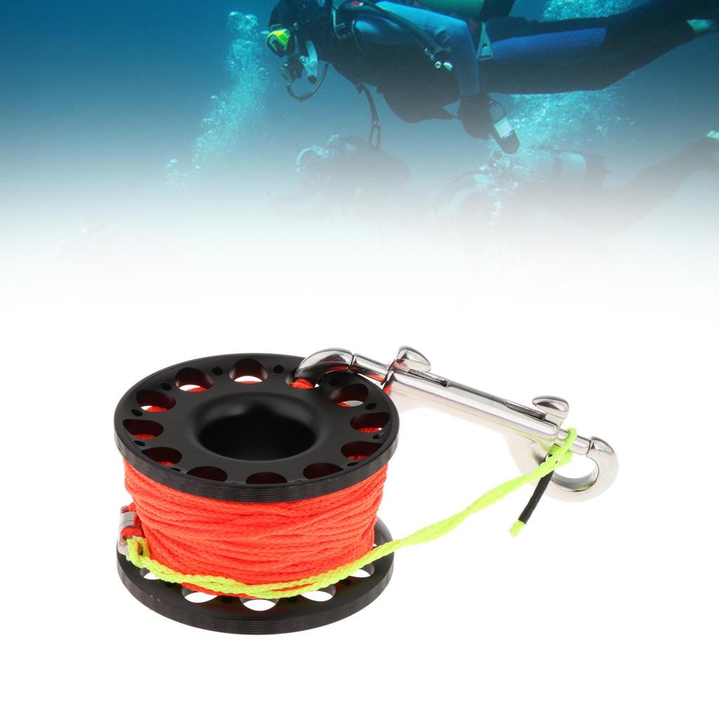 Diving Reel with End Clip for Underwater Activities
