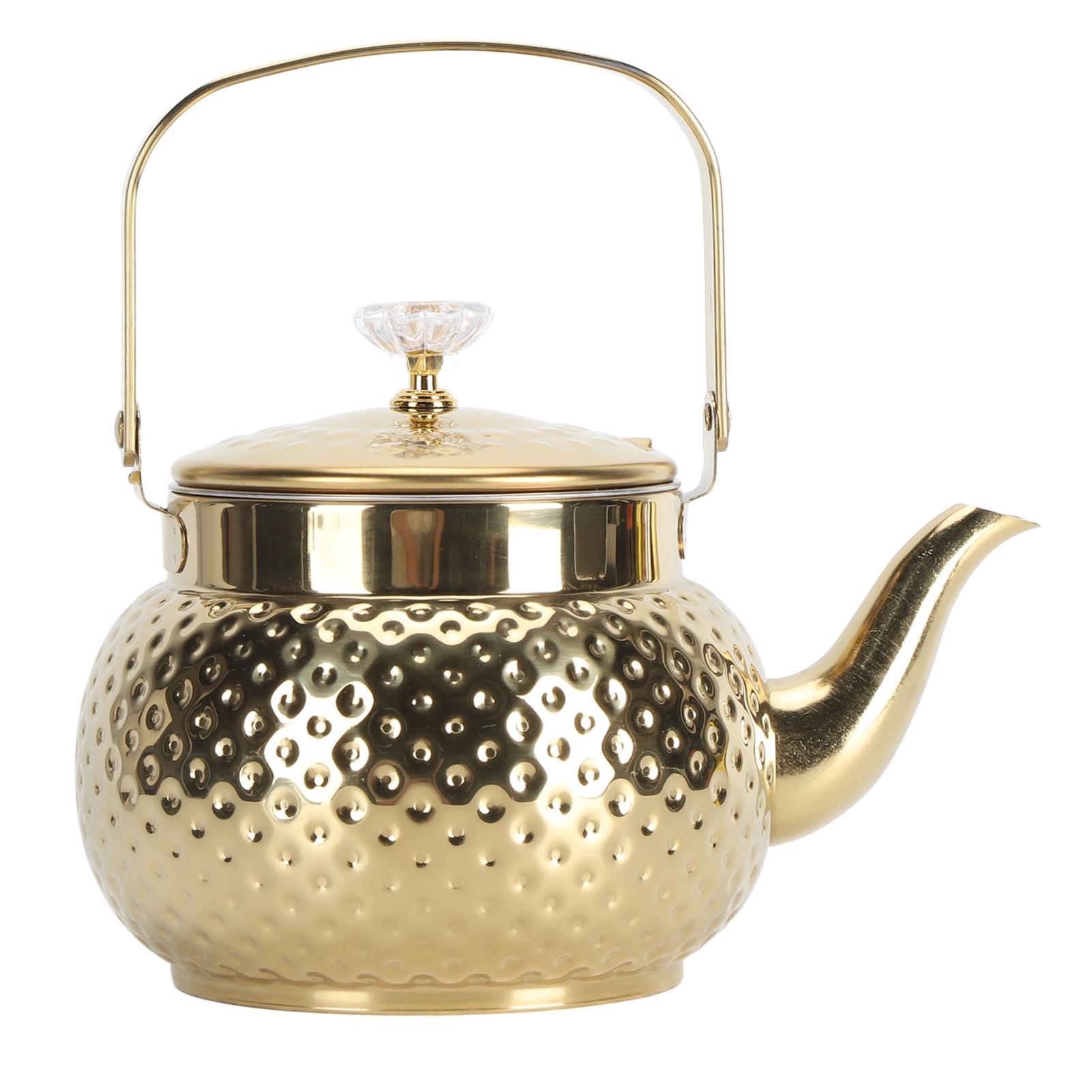 Kookplaat Theeketel Roestvrij Staal Fornuis Theepot met Zeefje voor Huis Restaurant Hotel Gouden