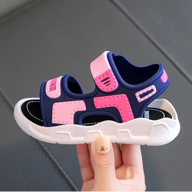 Modische Kinder Sandalen Babyschuhe Junge Weiche Sohle Rutschfest Jungen Mädchen Sandalen Kleinkind Kinderschuhe Sommer Strand 2-10 Jahre