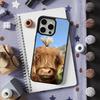 Cute Art Highland Cow For iPhone 15,Mini,13,Max,11,16,17,14,Plus,12,Pro,For Magsafe,Magnetic Wireless Charging Case