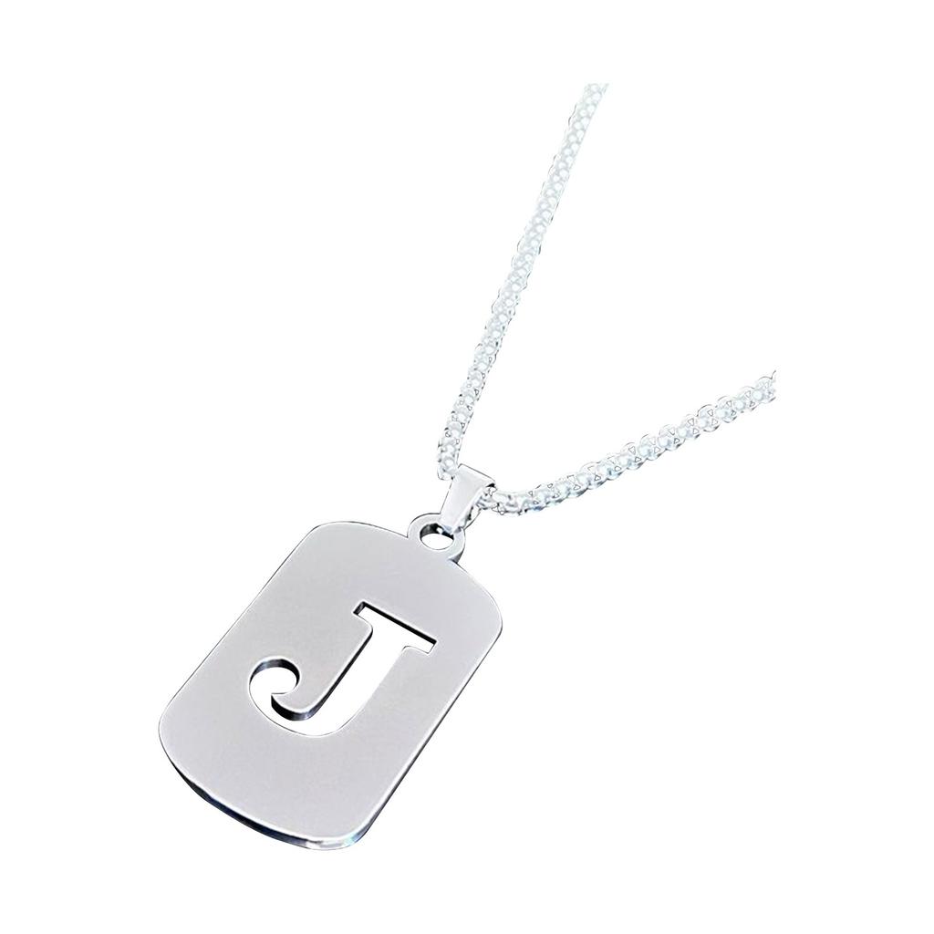 26 English Hollow Titanium Steel Non-fading Jewelry Necklace High-grade  And Winter Sweater Chain