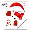 Indoor Outdoor Holiday Signage Christmas Static Window Clings, Smiling Snowman Decals with Snowflake Party Supplies Patterns, Waterproof PVC