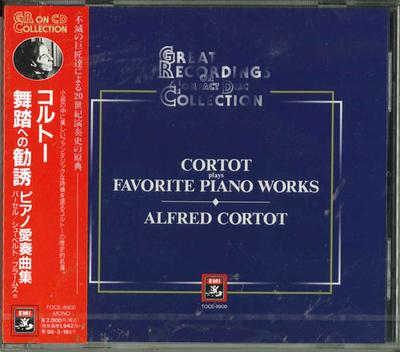 CD CORTOT (ALFRED), MENDELSSOHN, ETC. - Invitation To the Dance (Piano Love TOCE8900 Japan ObiClassical Used