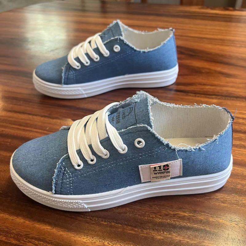 

Женская обувь, студенческие парусиновые туфли, удобная и легкая повседневная обувь, клетчатая обувь для женщин 40 синий