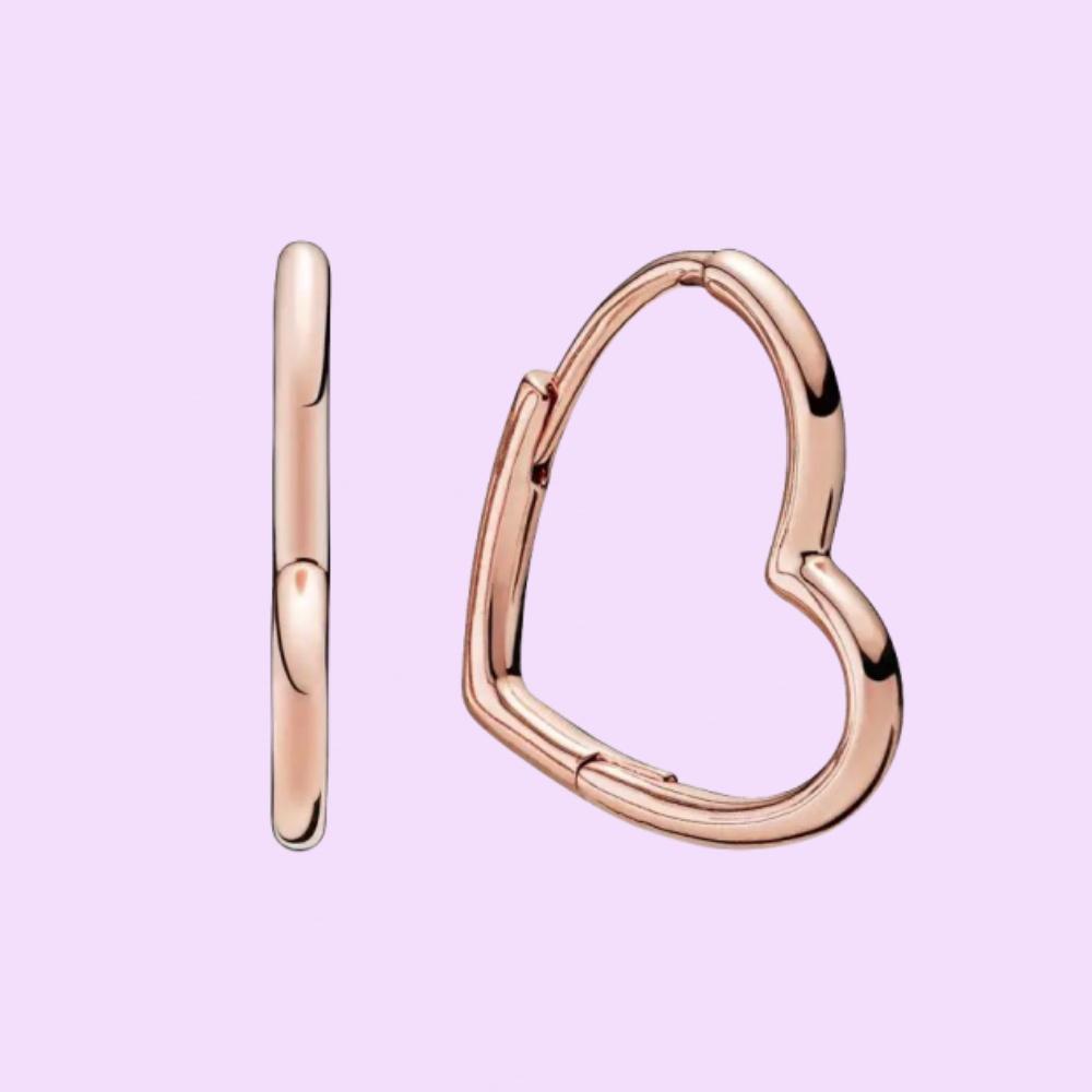 Sterling Silber Herzförmiger Stecker Ohrring für Damen Geburtstags Schmuckgeschenke Mit Stoffbeutel