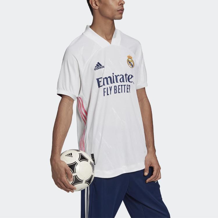 Adidas Real Madrid Home Authentic 20/21 Jersey White Men Streetwear FM4736