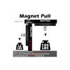 MUTUACTOR Neodymium Rubber Coated Magnets, 100 Lbs, Strong Rubber Rare Earth Magnets, M8 Male Thread, 2 Pieces, Non-Scratch Mounting Magnets for