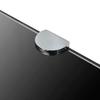 Corner Shelf with Chrome Finished Brackets Black Glass 25 x 25 cm