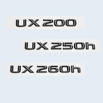 ABS Letters Getallen UX200 UX250h UX260h Glanzend Zwart Logo Embleem Sticker Voor Lexus UX Serie Auto Kofferbak Retrofit Badge