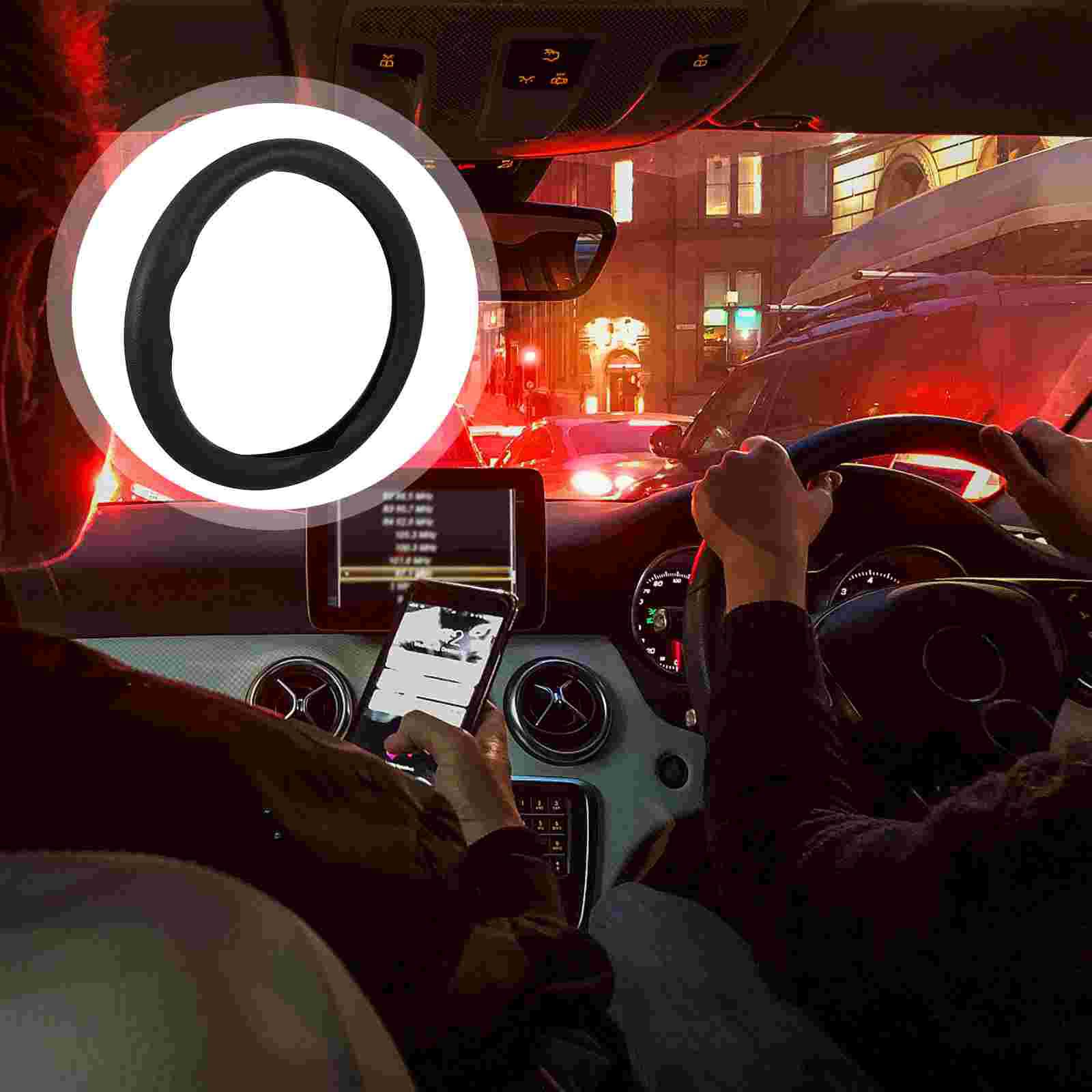 

Steering Wheel Cover Accessory Protection Silicone Car Supply Protector Auto чёрный